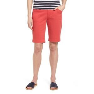 Brand new Jag Jeans 'Ainsley' Slim Bermuda Shorts - Hibiscus, Size 2 For Women